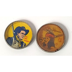 1950s Nabisco Shredded Wheat Junior Cochise Marble Game Premium Geronimo O'Hara